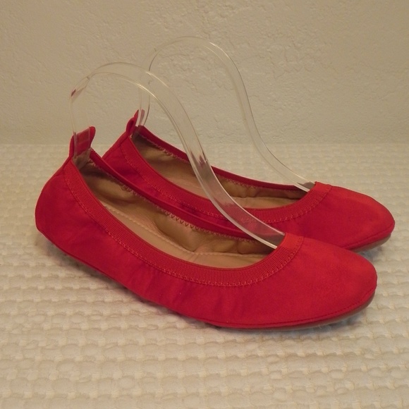 YNY Shoes - YNY Lexington Red Ballerina Flats Women's Size 8